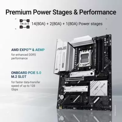 Carte mère ASUS PRIME X870-P WIFI - Performance et connectivité optimales
