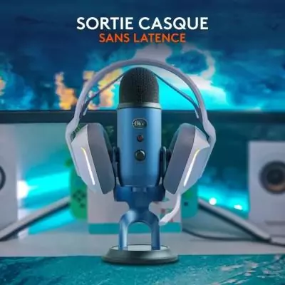 Microphone - Sans fil - LOGITECH G - Yeti - Compatible PC et MAC - Bleu