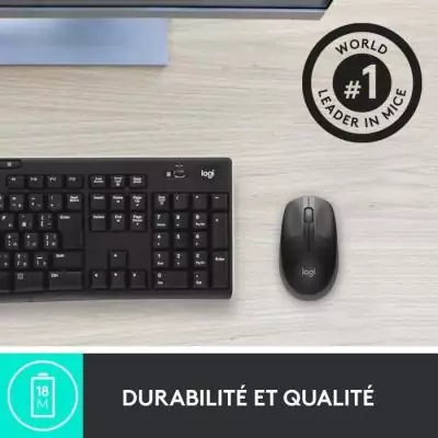 Souris sans fil Logitech M190 Noir - Confort et performance