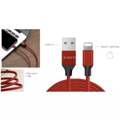 Câble - AUTO T - 540346 - USB 2.0 - Lightning Câble - AUTO T - 540346 - USB 2.0 - Lightning