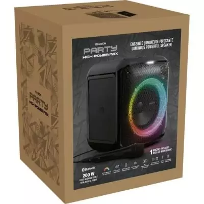 BIGBEN PARTYBTHPMAX - Enceinte lumineuse sans fil - Bluetooth 5.3 - 200W - USB, SD, Aux-In - Micro filaire (idéal Karaoké) BIGBEN PARTYBTHPMAX - Enceinte lumineuse sans fil - Bluetooth 5.3 - 200W - USB, SD, Aux-In - Micro filaire (idéal Karaoké)